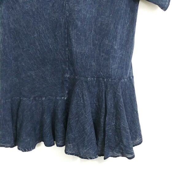 Altar'd State Distressed Boho Ruffle Top Medium - Picture 4 of 4